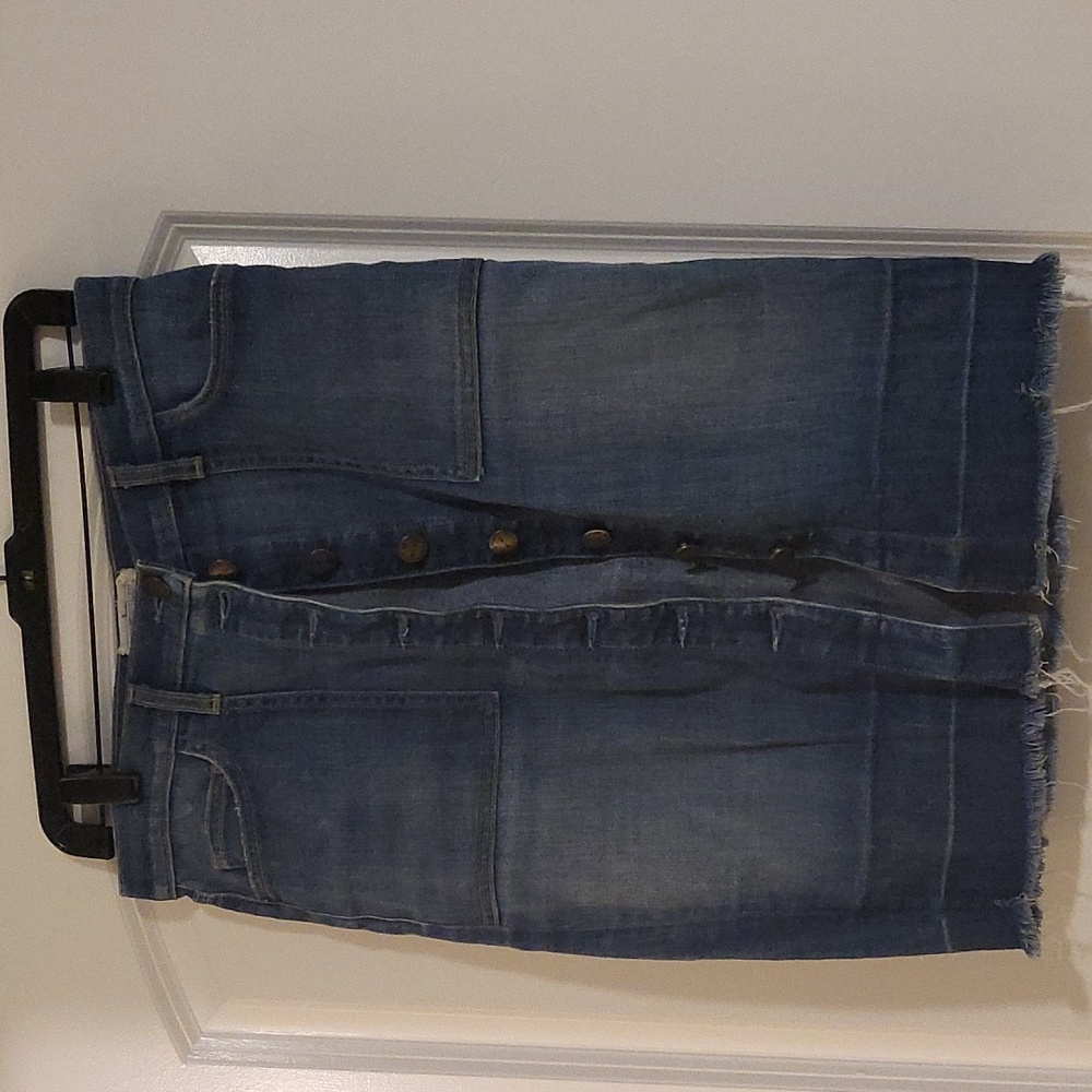 Current Elliott button front denim skirt - gentle wear